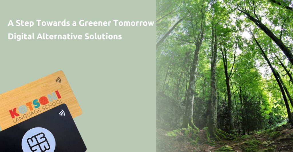Προς ένα πιο πράσινο αύριο: ψηφιακές εναλλακτικές λύσεις / A step towards a greener tomorrow: digital alternative solutions